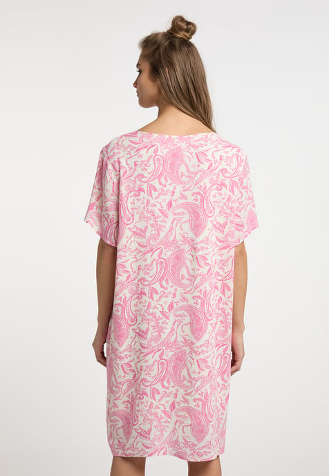 usha Kurzarmkleid Damen rosa Wollweiß - Image 4