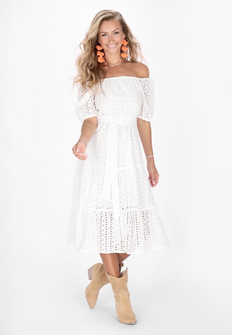IZIA Kleid Frauen Weiß - Image 3