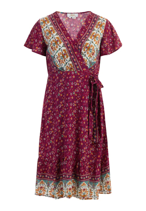 usha Sommerkleid Damen Beere Pink Mehrfarbig - Image 1