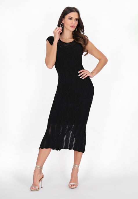 Faina Kleid Frauen Schwarz - Image 2