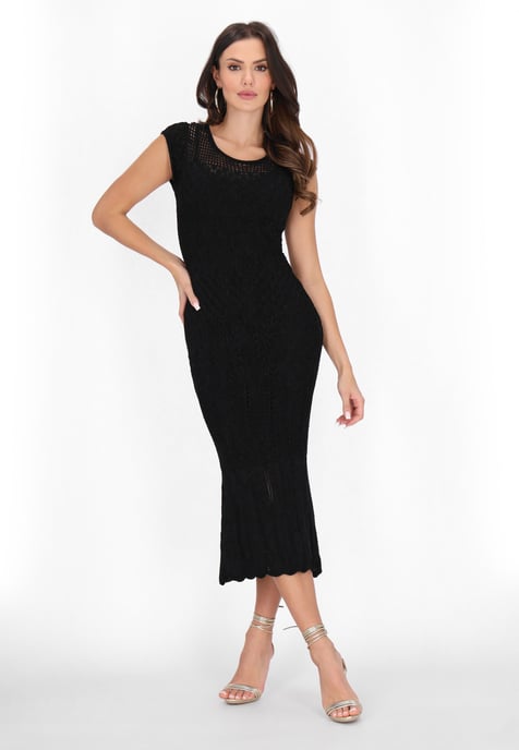 Faina Kleid Frauen Schwarz - Image 3