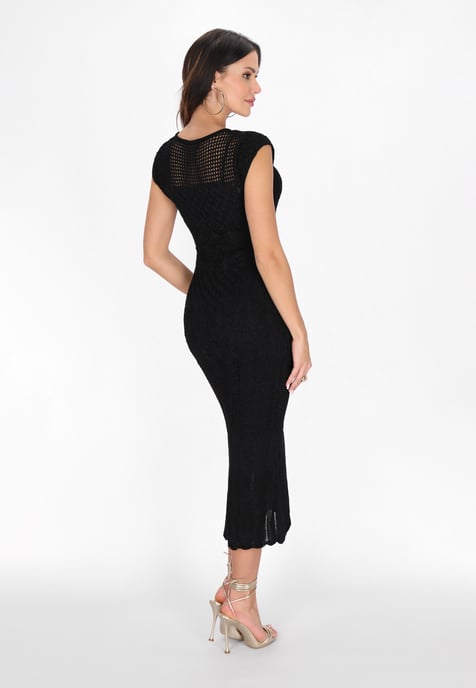Faina Kleid Frauen Schwarz - Image 4