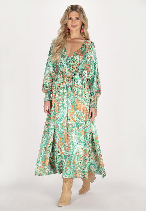 usha Kleid Damen Grün Mehrfarbig - Image 3