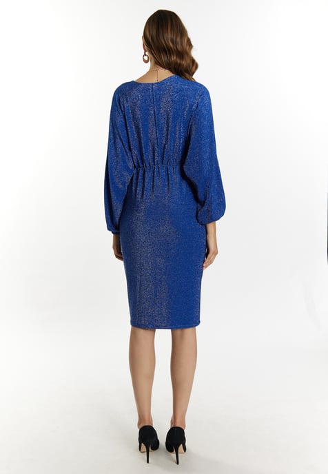 Faina Abendkleid mit Glanzgarn Damen KÖNIGSBLAU - Image 3