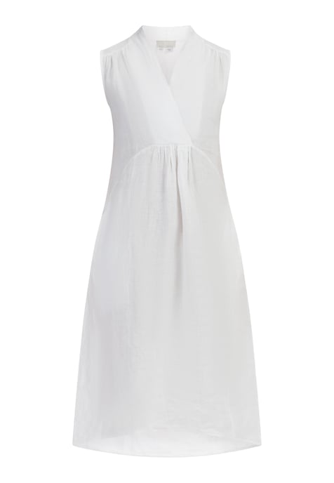 RISA Midikleid aus Leinen Damen weiss - Image 1
