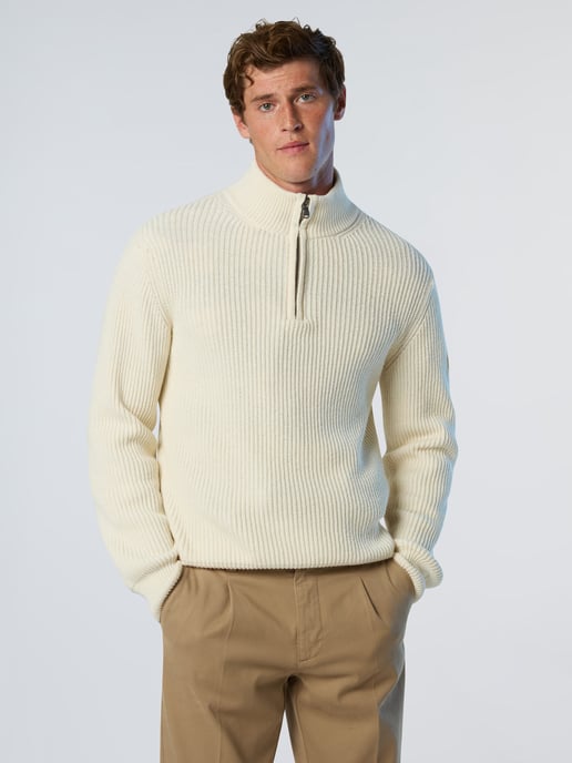 North Sails Pullover Fisherman's Rib mit halbem Reißverschluss - Image 1