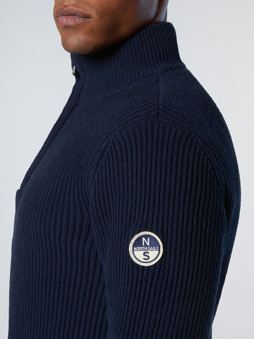 North Sails Pullover Fisherman's Rib mit halbem Reißverschluss - Image 5