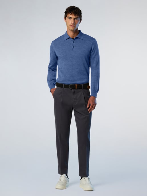North Sails Pullover Poloshirt aus Merinowolle - Image 4