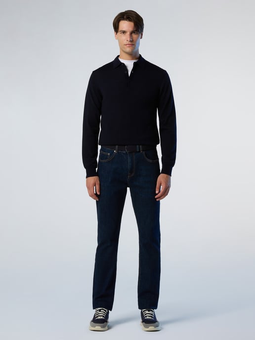 North Sails Pullover Poloshirt aus Merinowolle - Image 4