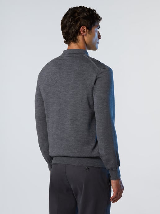 North Sails Pullover Poloshirt aus Merinowolle - Image 2