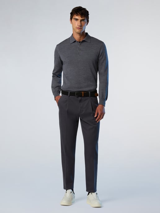 North Sails Pullover Poloshirt aus Merinowolle - Image 4