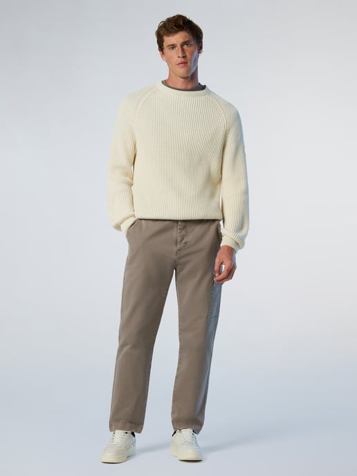 North Sails Pullover Fischerrippe mit Rundhalsausschnitt - Image 4