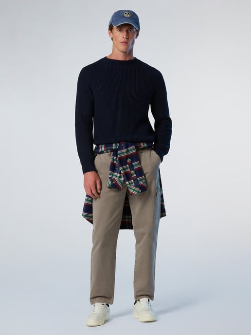 North Sails Pullover Fischerrippe mit Rundhalsausschnitt - Image 4