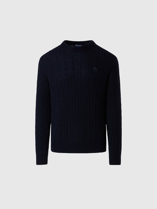 North Sails Pullover Rundhalsausschnitt mit Zopfmuster - Image 3