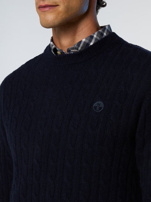 North Sails Pullover Rundhalsausschnitt mit Zopfmuster - Image 5