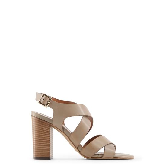Kreuzriemen Leder Sandalen Modell Beige - Image 2