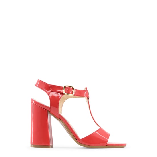 Patentleder T-Strap Sandale mit mittelhohem Absatz - Image 2