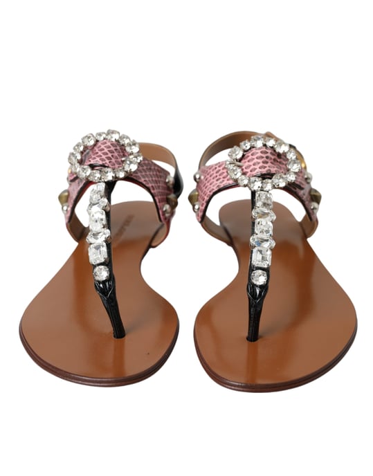 Dolce Gabbana Verzierte Zehentrenner-Sandalen - Image 2