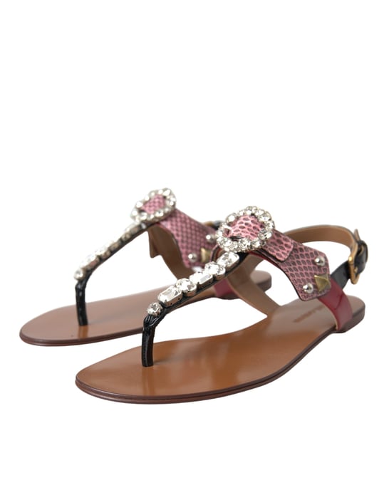 Dolce Gabbana Verzierte Zehentrenner-Sandalen - Image 3
