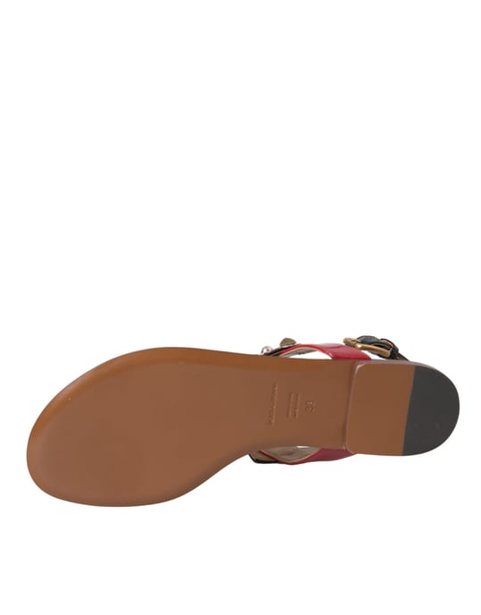 Dolce Gabbana Verzierte Zehentrenner-Sandalen - Image 6