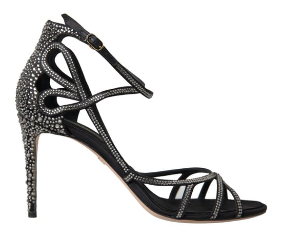 Kristallverzierte Sandalen Schwarz - Image 1