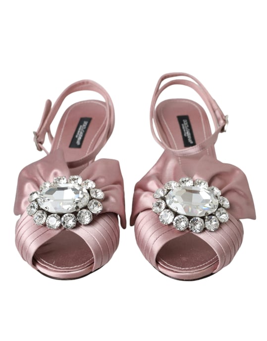 Schleifenverzierte Satin-Sandalen - Image 2