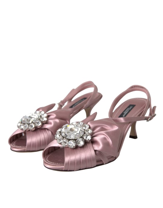 Schleifenverzierte Satin-Sandalen - Image 3