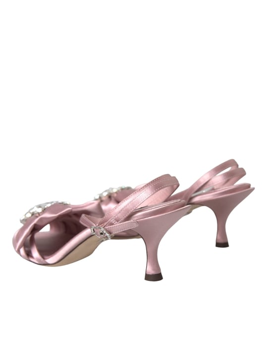 Schleifenverzierte Satin-Sandalen - Image 4