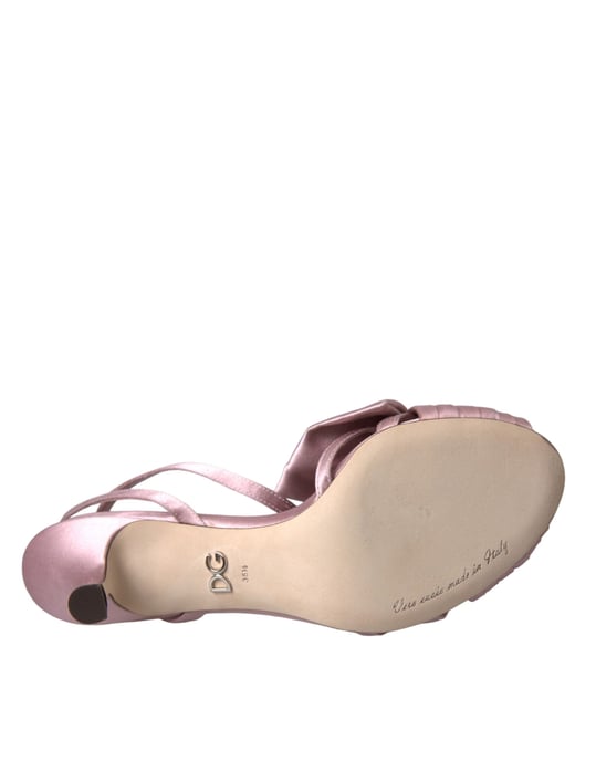 Schleifenverzierte Satin-Sandalen - Image 6