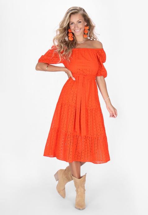 IZIA Kleid Frauen orange - Image 3