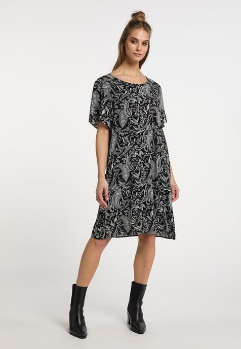 usha Kurzarmkleid Damen schwarz weiss - Image 2