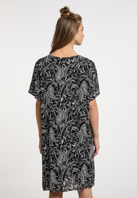 usha Kurzarmkleid Damen schwarz weiss - Image 4