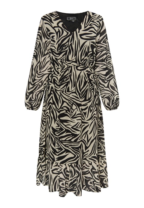 Faina Kleid mit Zebra-Print Damen beige/schwarz - Image 1