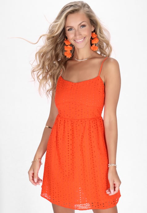 IZIA Kleid Frauen orange - Image 3