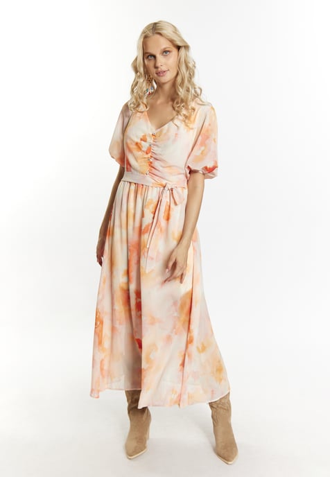 IZIA Kleid Damen Orange Mehrfarbig - Image 2