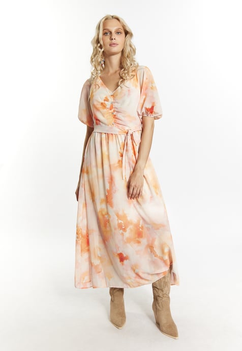 IZIA Kleid Damen Orange Mehrfarbig - Image 4