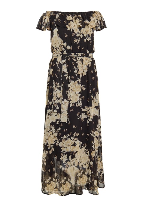 Faina Kleid Damen schwarze Blume - Image 1