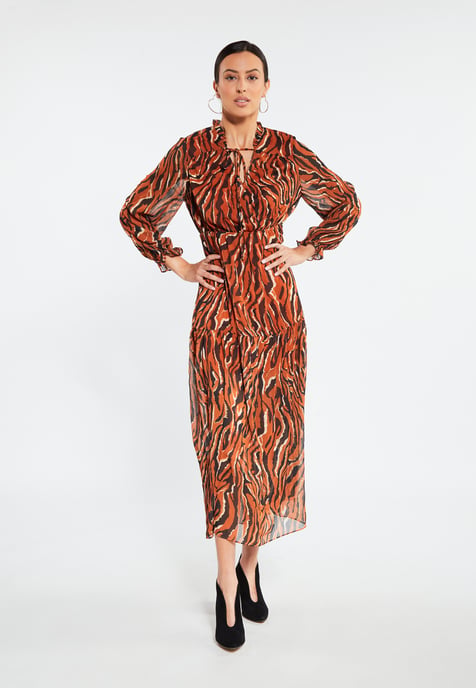 Faina Maxikleid Damen orange - Image 5