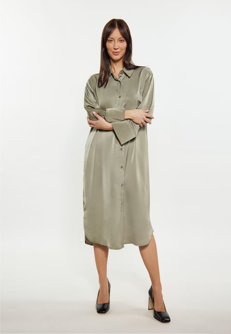 usha Kleid Damen oliv - Image 3
