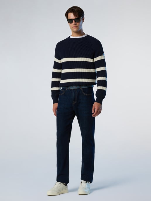 North Sails Pullover Fischerrippe mit Rundhalsausschnitt - Image 4