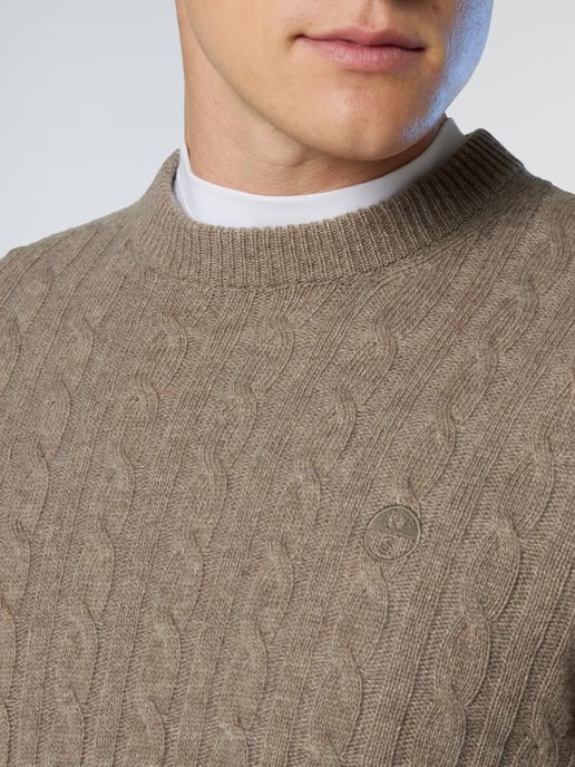 North Sails Pullover Rundhalsausschnitt mit Zopfmuster - Image 5