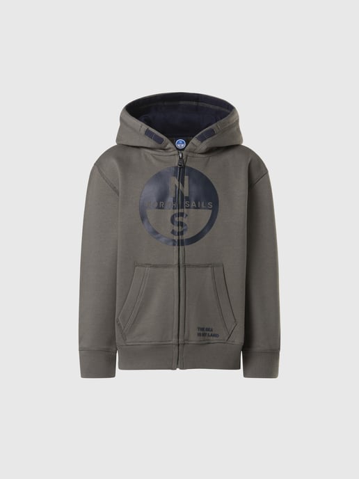 North Sails Kapuzenpullover Durchgehender Reißverschluss mit Maxi-Logo - Image 3