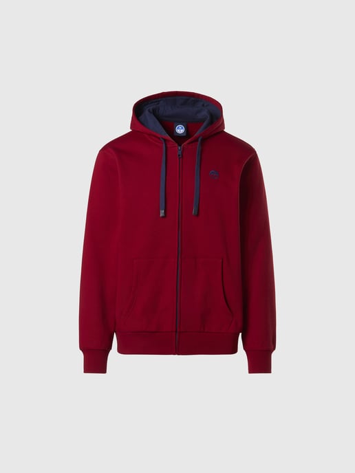 North Sails Kapuzenpullover Durchgehender Reißverschluss mit gesticktem Logo - Image 3