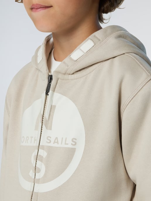 North Sails Kapuzenpullover Durchgehender Reißverschluss mit Maxi-Logo - Image 5
