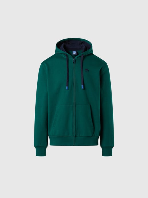 North Sails Kapuzenpullover Durchgehender Reißverschluss mit gesticktem Logo - Image 3
