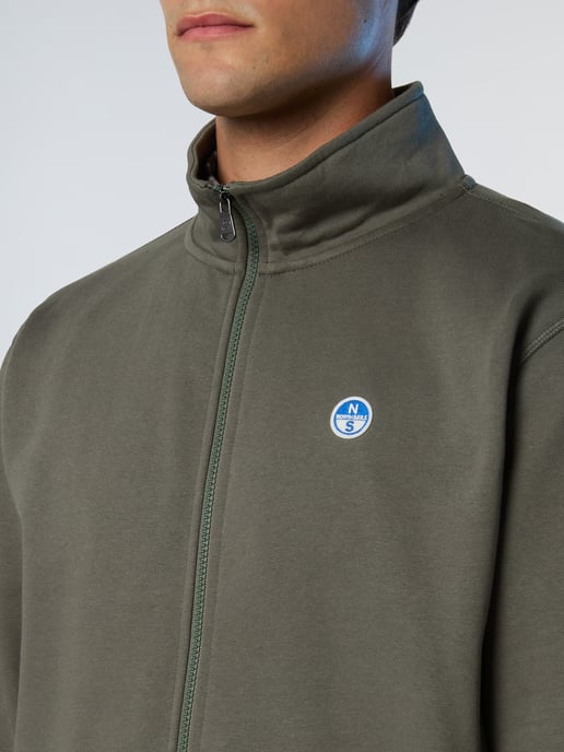 North Sails Sweatshirt Durchgehender Reißverschluss mit Logo-Patch - Image 5