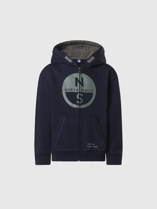 North Sails Kapuzenpullover Durchgehender Reißverschluss mit Maxi-Logo - Image 3