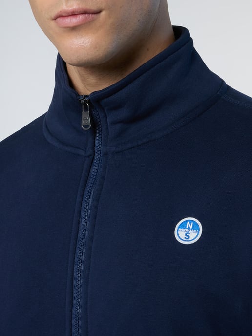 North Sails Sweatshirt Durchgehender Reißverschluss mit Logo-Patch - Image 5