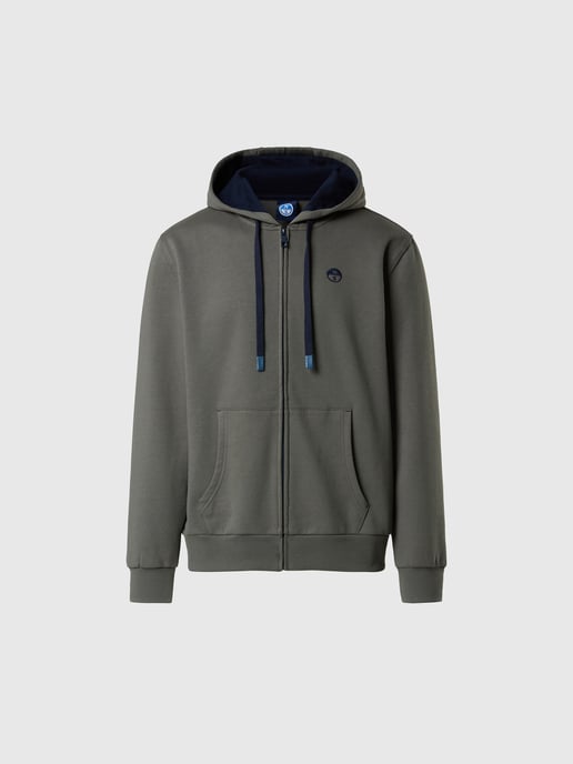 North Sails Kapuzenpullover Durchgehender Reißverschluss mit gesticktem Logo - Image 3