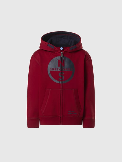 North Sails Kapuzenpullover Durchgehender Reißverschluss mit Maxi-Logo - Image 3